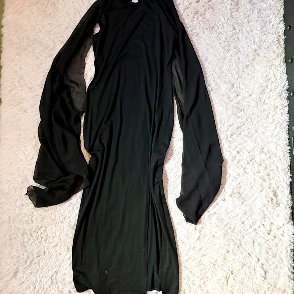 Elvira Romantic Dark Vampy Victorian Cosplay Maxi Dress Womens M Vampire Costume